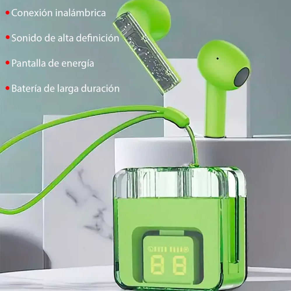 Audífonos Bluetooth 5.3 Inalámbricos G60 Pantalla LED Power Bank