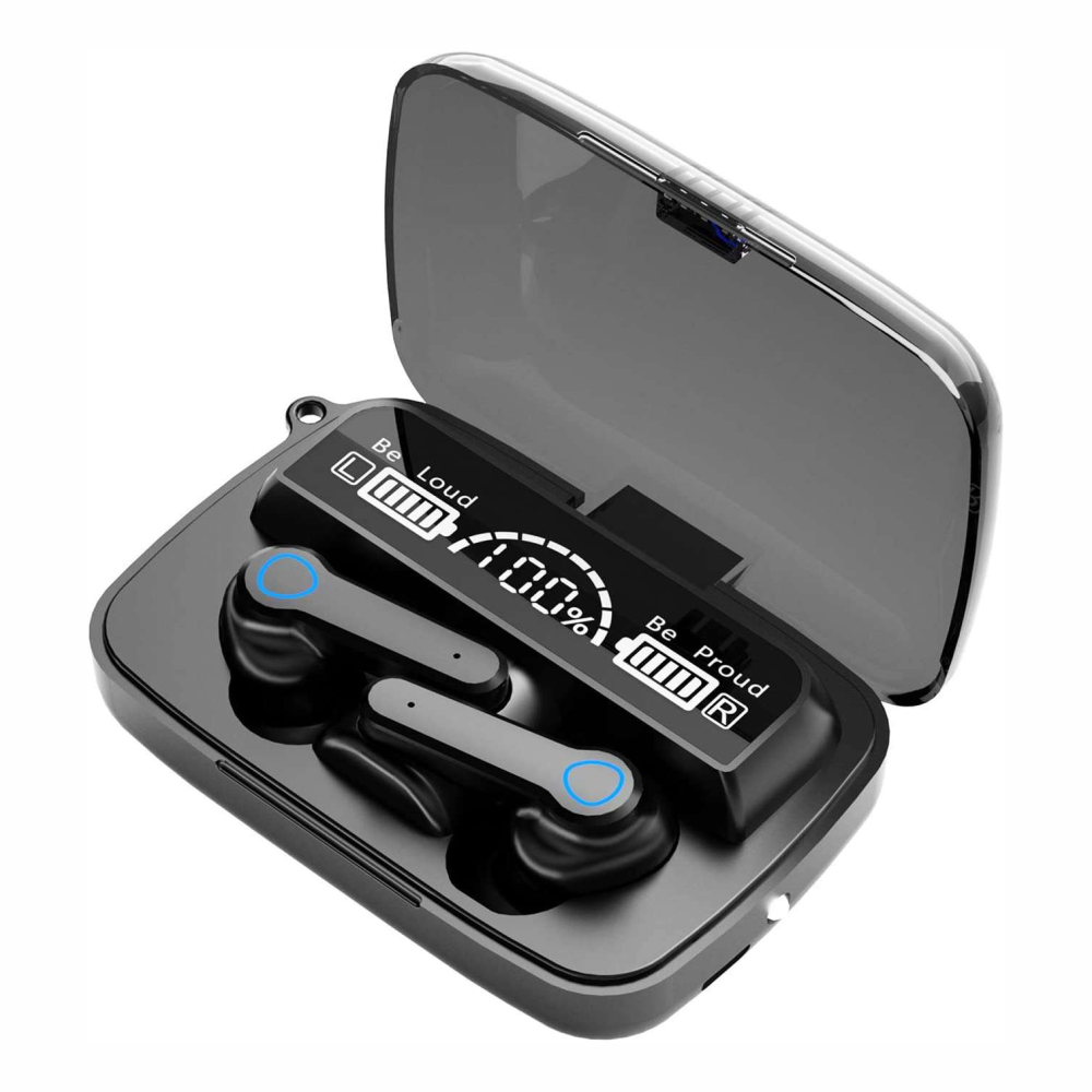 Audífonos Bluetooth 5.2 Inalámbricos M19 Power Bank Pantalla Digital