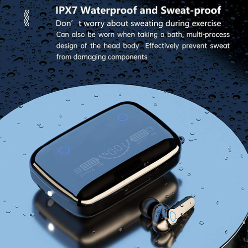 Audífonos Bluetooth 5.2 Inalámbricos M19 Power Bank Pantalla Digital