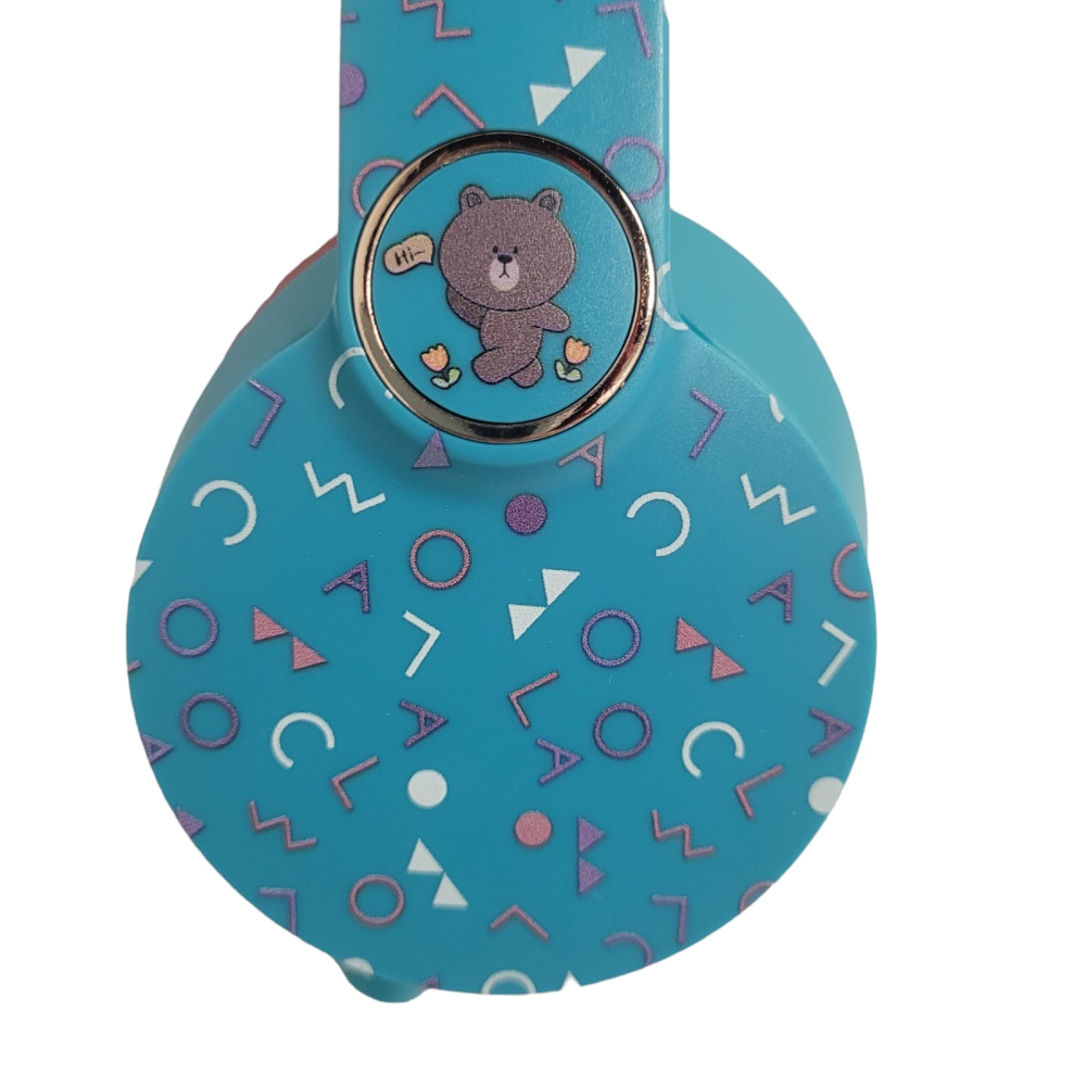 Audífonos Bluetooth Niños Diadema Plegable Micrófono LED Micro SD