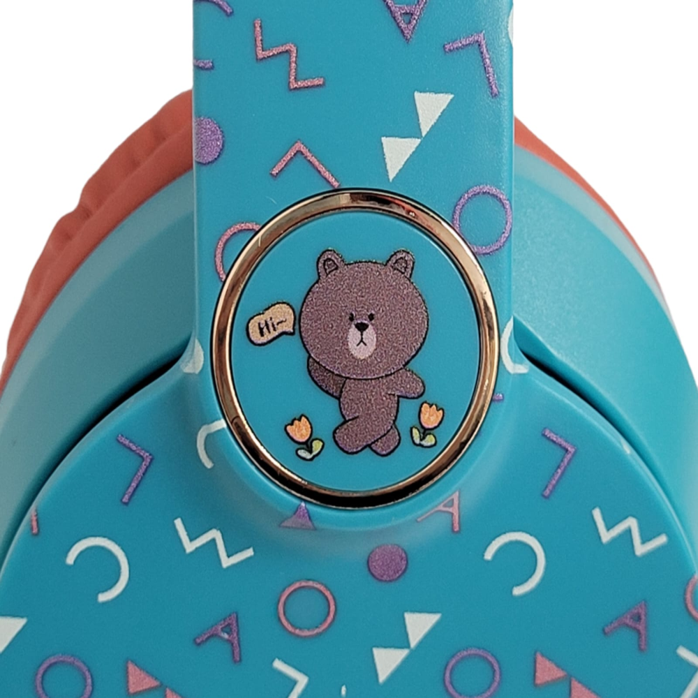 Audífonos Bluetooth Niños Diadema Plegable Micrófono LED Micro SD