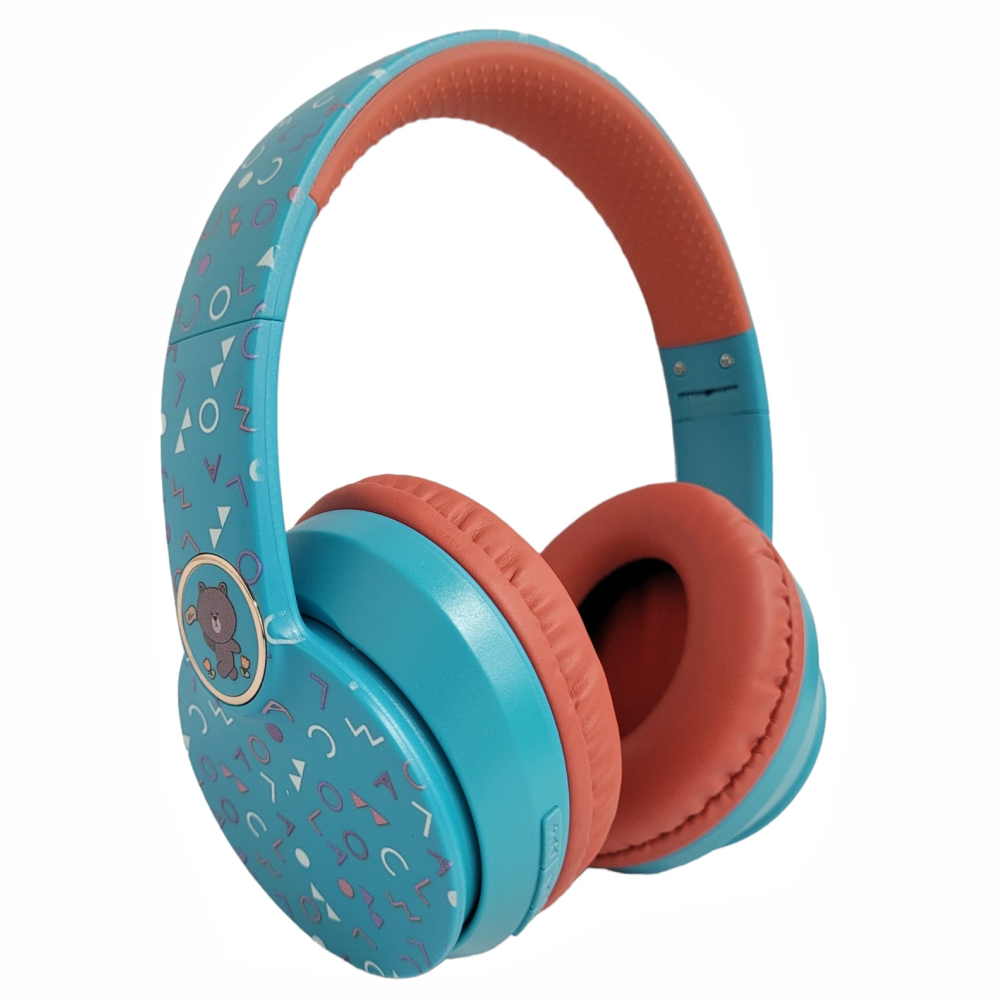 Audífonos Bluetooth Niños Diadema Plegable Micrófono LED Micro SD