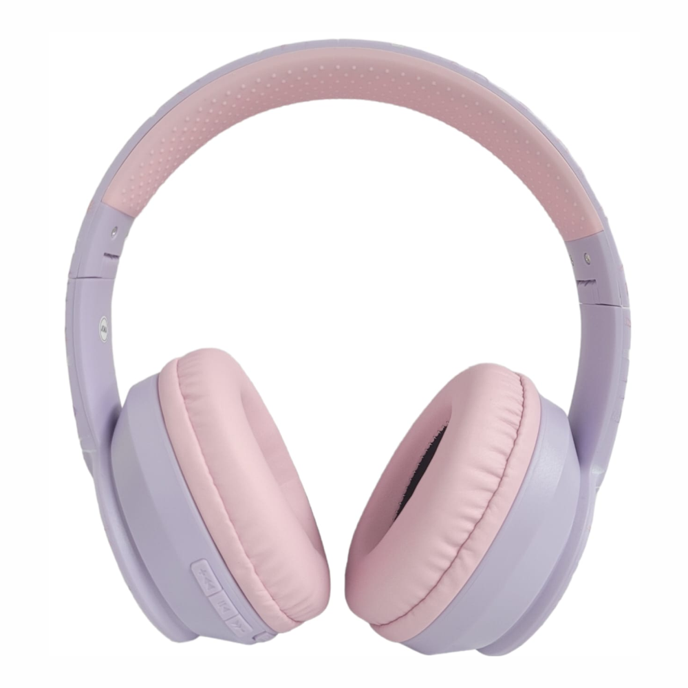 Audífonos Bluetooth Niños Diadema Plegable Micrófono LED Micro SD
