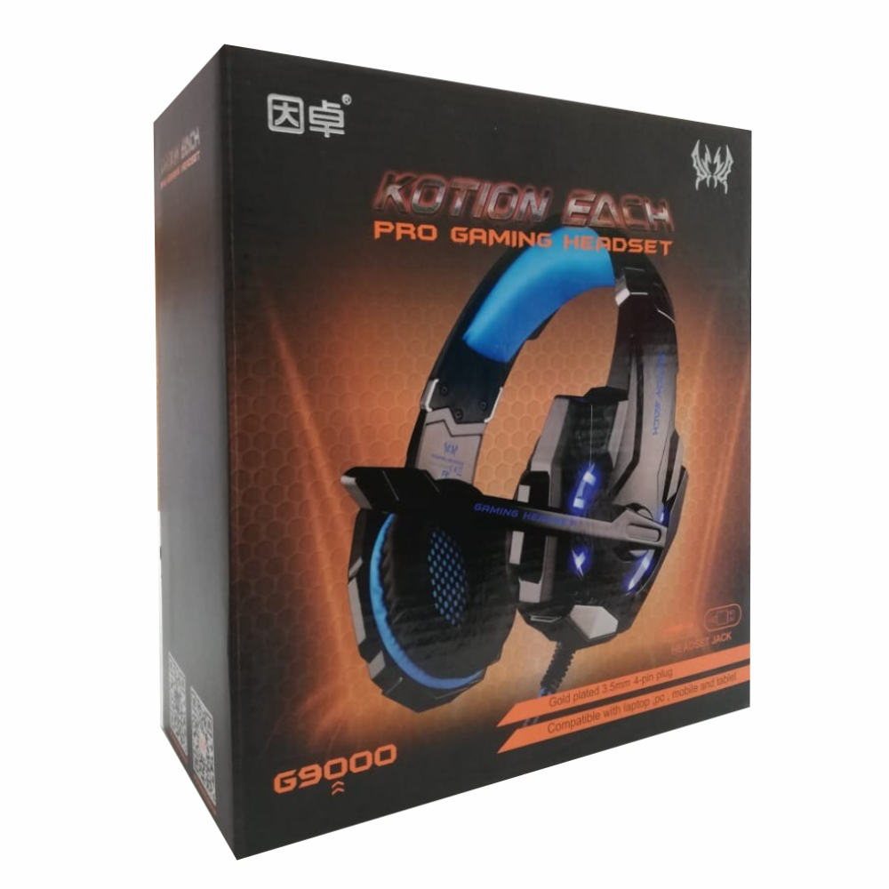 Audífonos Gamer Kotion Each G9000 Luces LED Micrófono PS4 Xbox PC