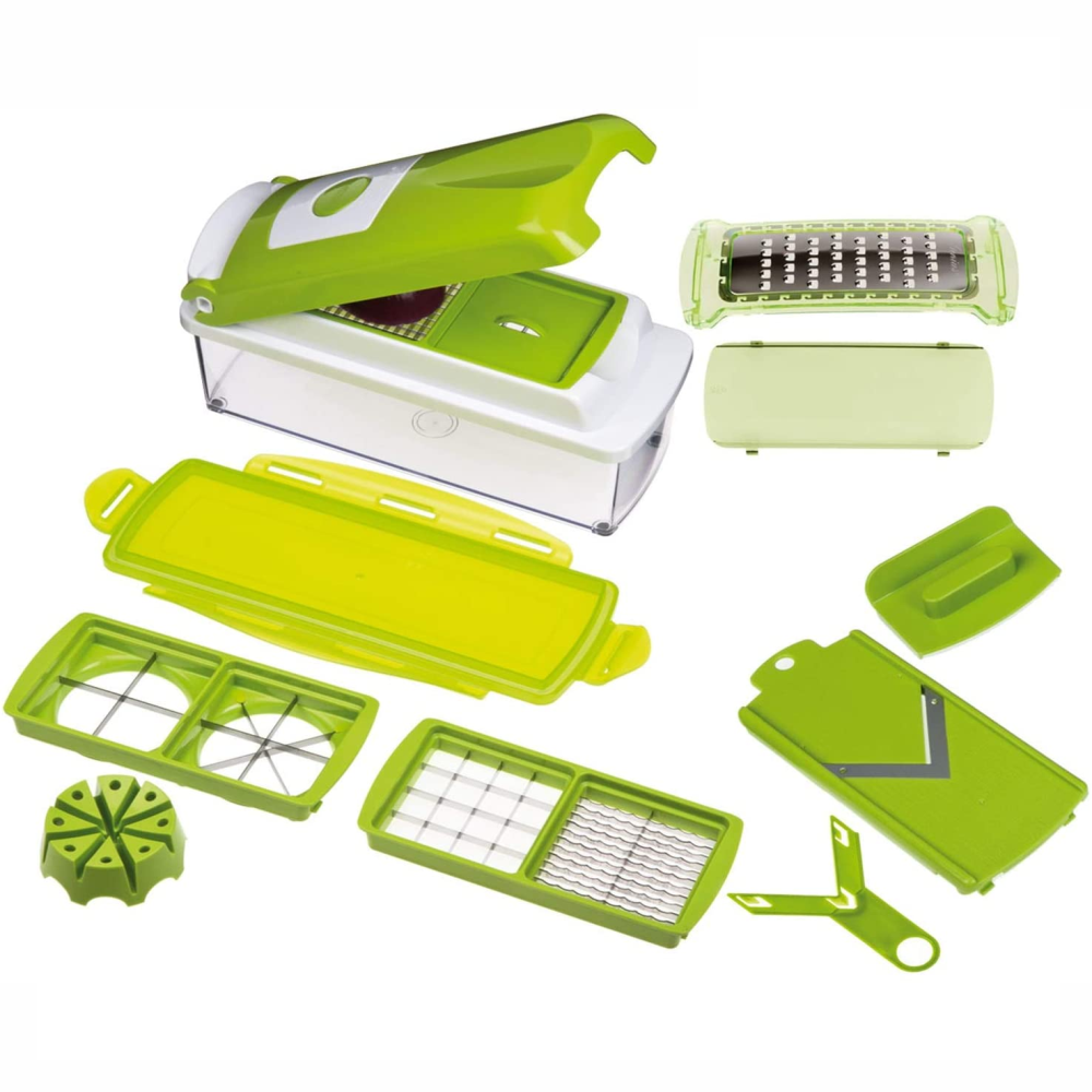 Rallador Picador Verduras Cubo 4 Caras Cuchillas Acero Juliana Cocina