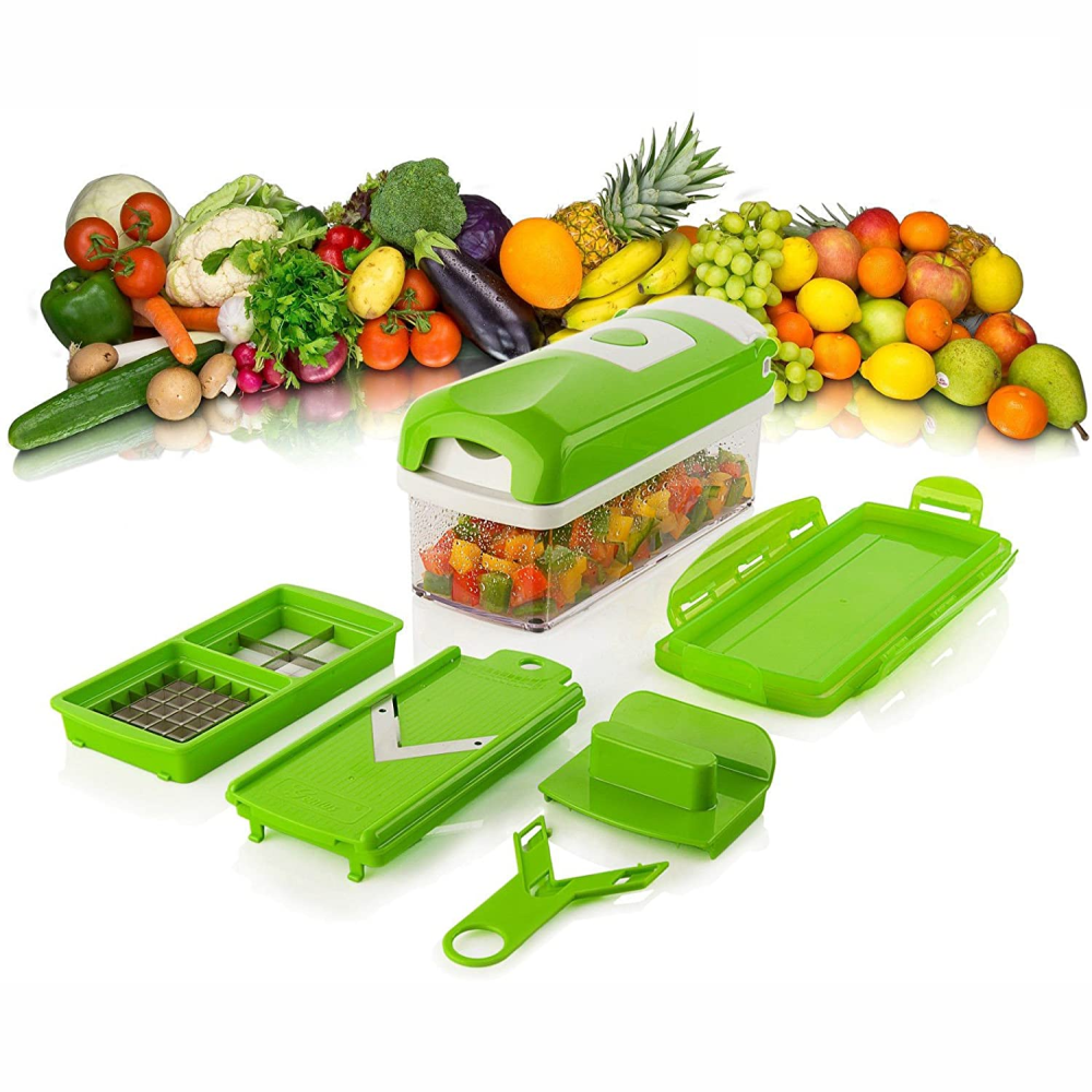Rallador Picador Verduras Cubo 4 Caras Cuchillas Acero Juliana Cocina