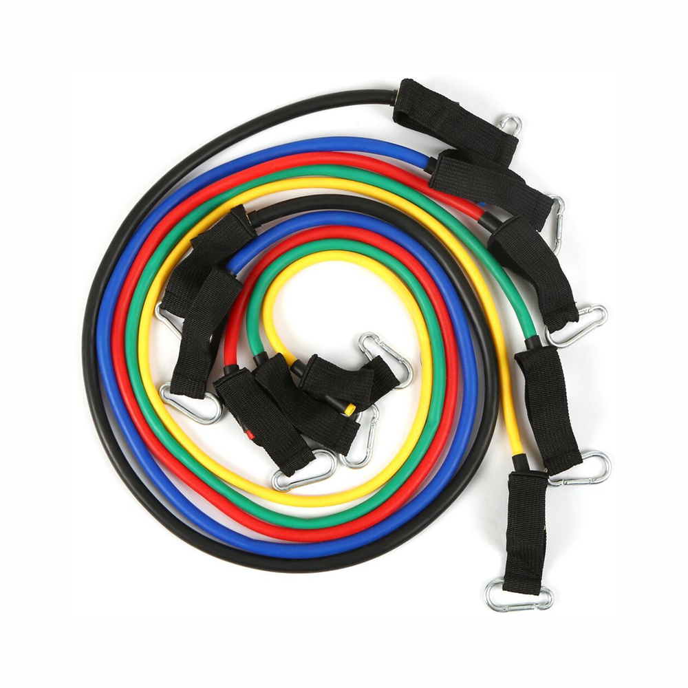 Bandas Elásticas Tubulares Kit X5 Ejercicio Agarres Anclaje Puerta