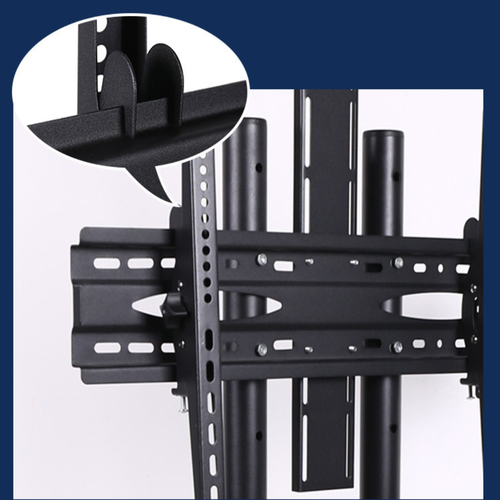 Soporte TV Pedestal Móvil Ruedas 32 70 Pulgadas A1500 Repisa 50kg