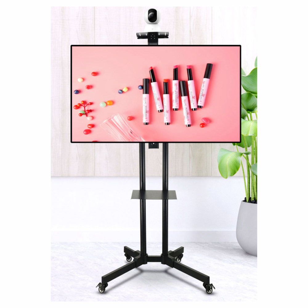 Soporte TV Pedestal Móvil Ruedas 32 70 Pulgadas A1500 Repisa 50kg