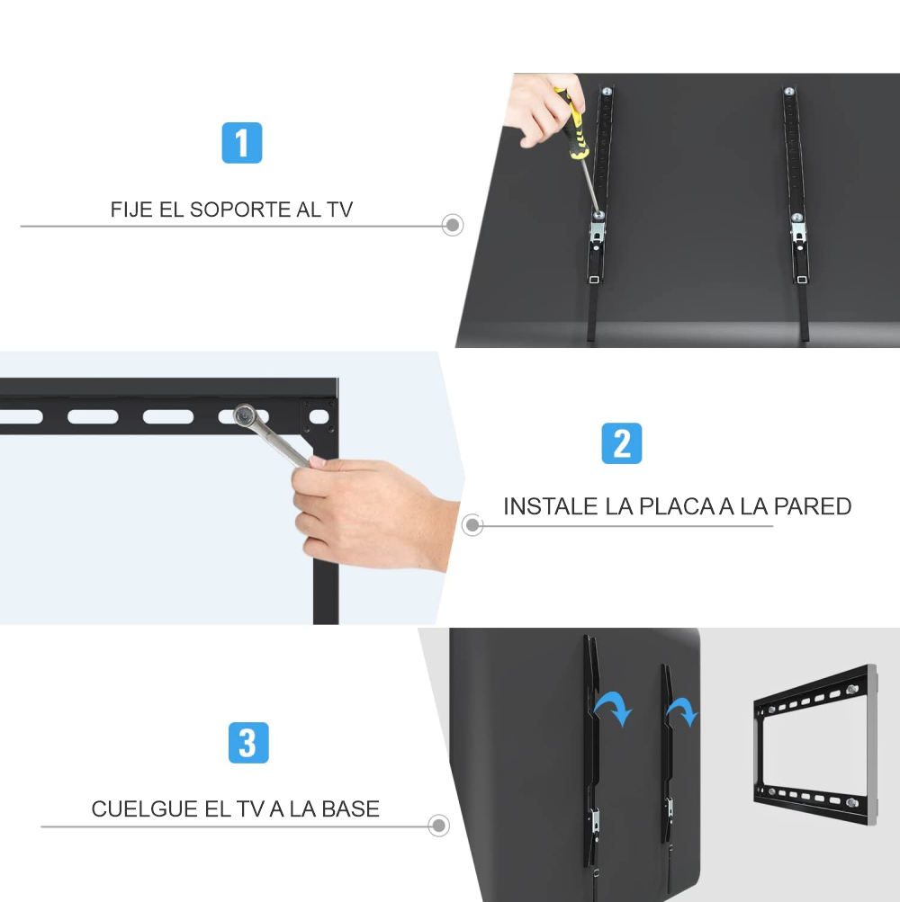 Soporte Pared TV Monitor 23 42 Pulgadas Inclinable 20kg VESA 200