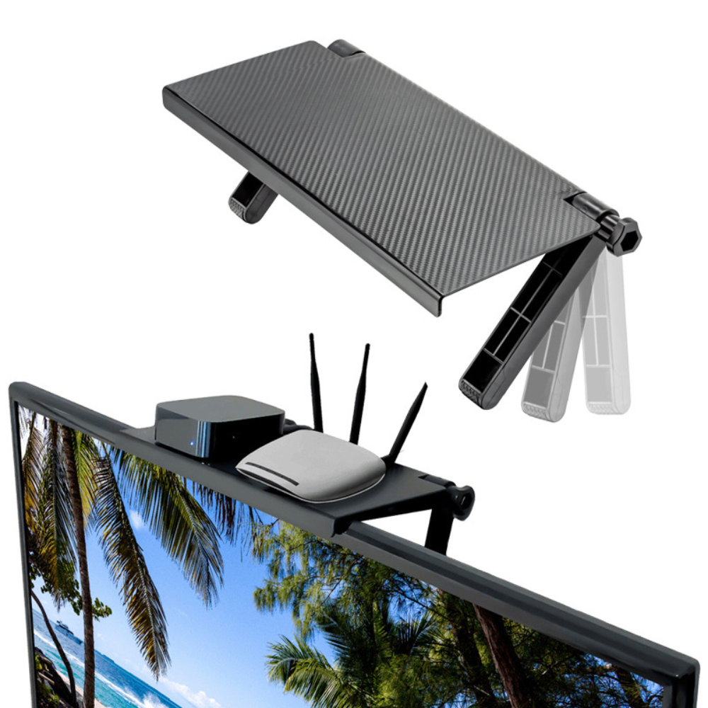Repisa Soporte Sobre Pantalla TV Monitor Ajustable Plegable TV Box