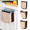 Caneca Basura Plegable Colgante Puerta Gabinete Cocina Carro 9 Litros