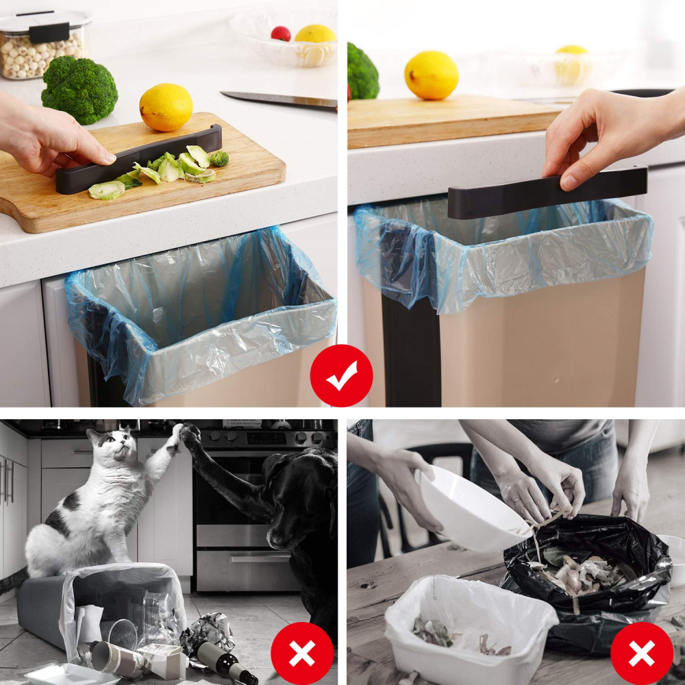 Caneca Basura Plegable Colgante Puerta Gabinete Cocina Carro 9 Litros
