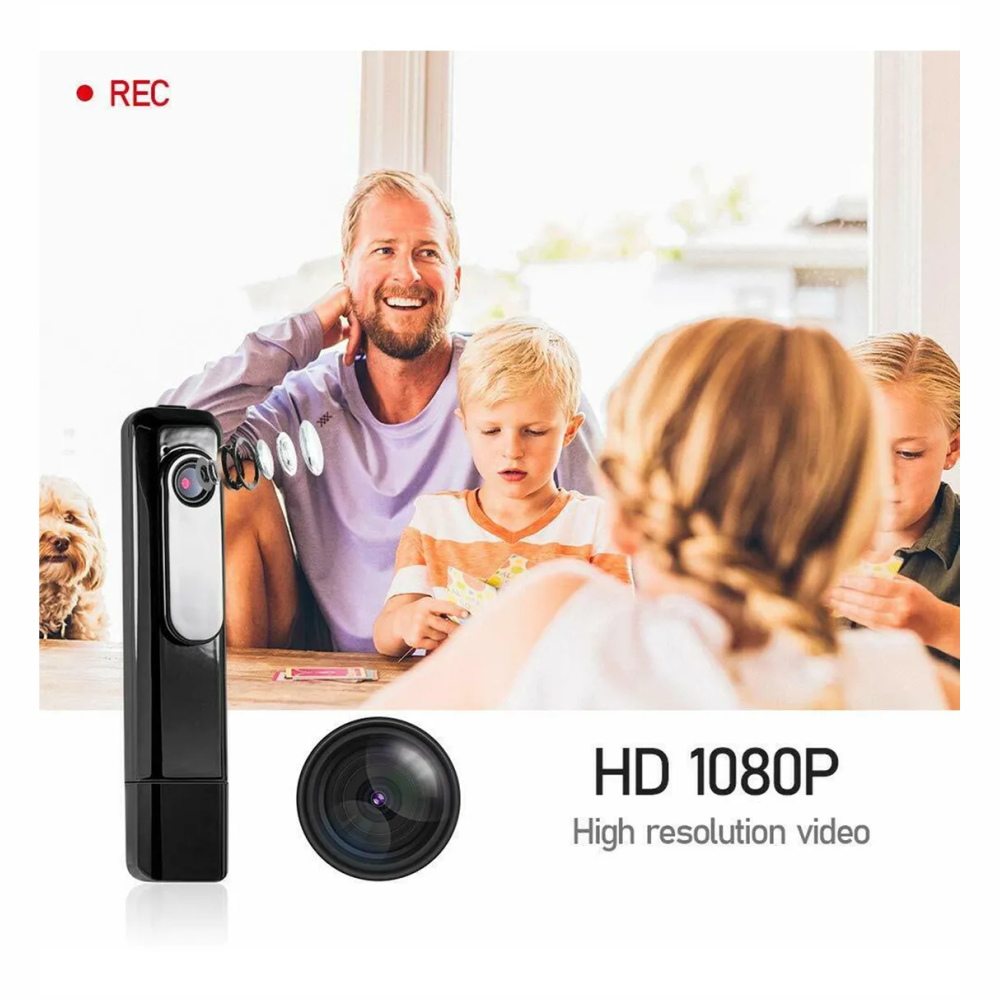Cámara Corporal Body Cam Full HD 1080p Grabadora Audio Video 560 mAh
