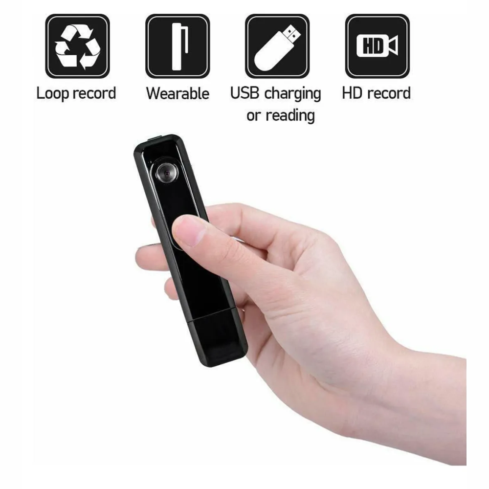 Cámara Corporal Body Cam Full HD 1080p Grabadora Audio Video 560 mAh