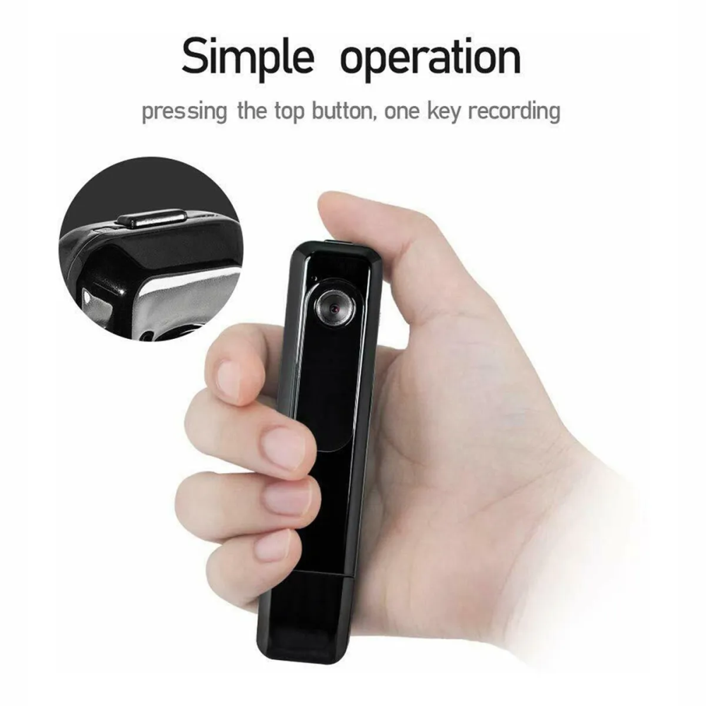 Cámara Corporal Body Cam Full HD 1080p Grabadora Audio Video 560 mAh