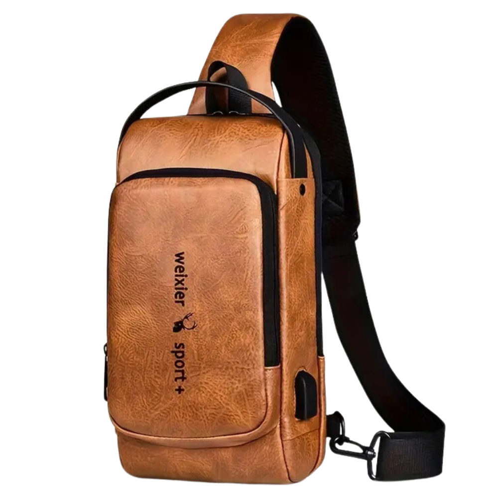 Bolso Antirrobo Weixier Sport Clave Seguridad USB Impermeable Cruzado