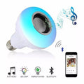 Bombillo LED RGB Multicolor Parlante Bluetooth Control Remoto 7W