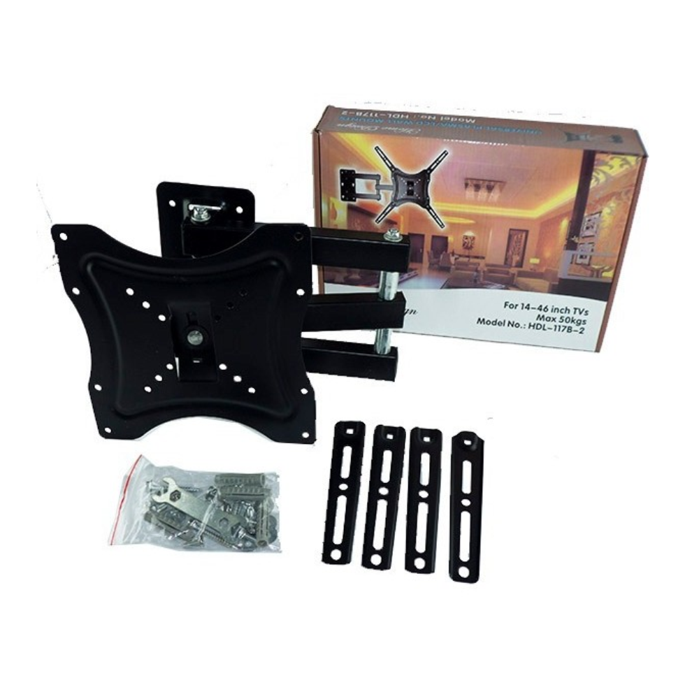 Soporte TV Brazo Extensible 14 55 Pulgadas HDL-117B-2 Giratorio 50kg