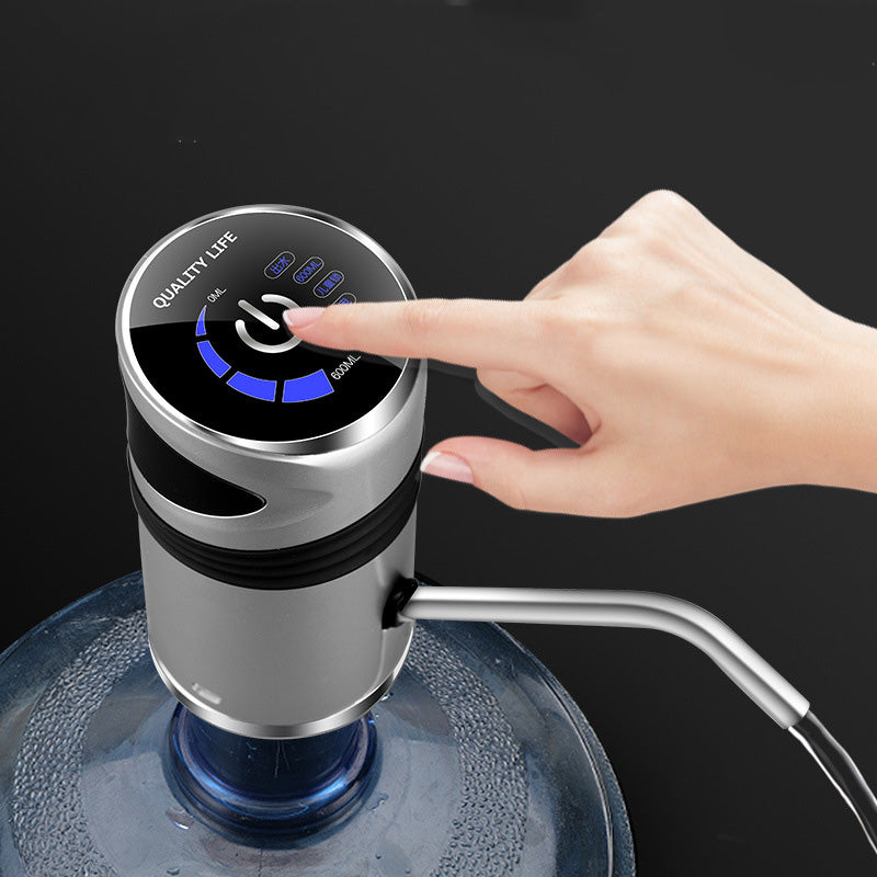 Dispensador Agua Botellón Eléctrico Recargable USB Táctil Bomba Acero