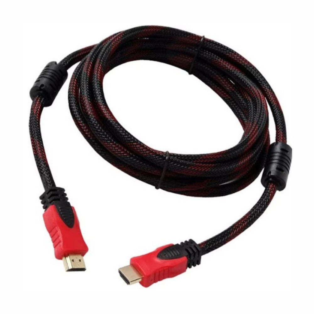 Cable HDMI 5 Metros Enmallado Punta Dorada Doble Filtro Reforzado