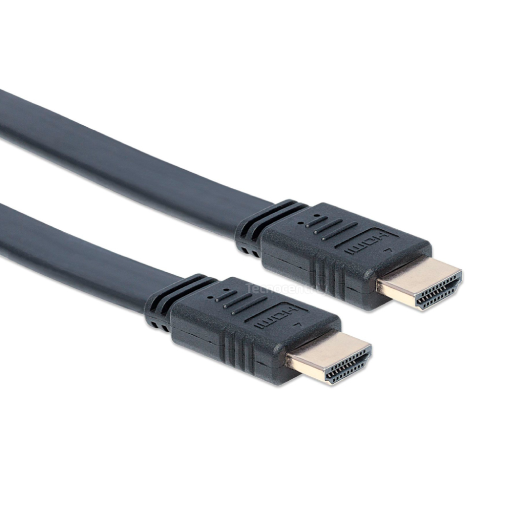 Cable HDMI Plano Alta Velocidad 3 Metros Full HD Macho Macho Televisor