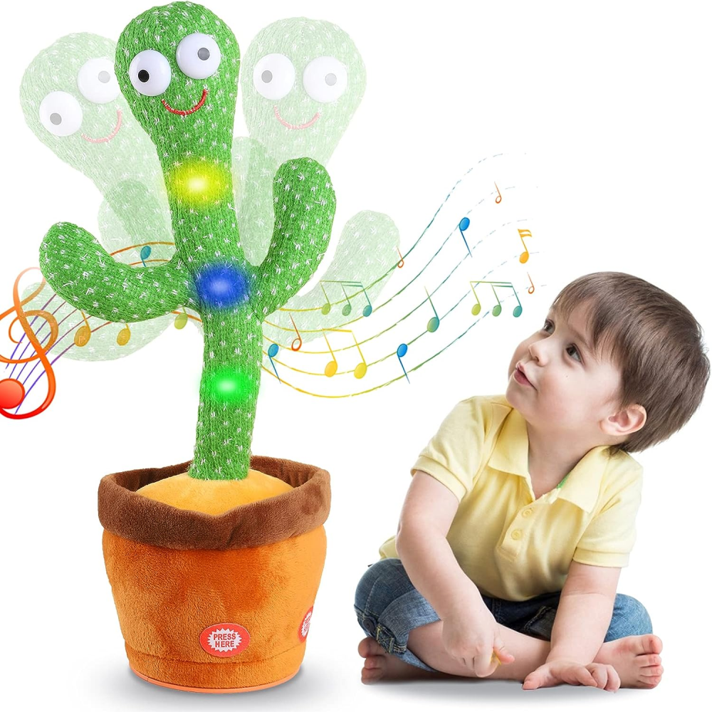 Cactus Bailarín Juguete Repite Voces Canta Baila Interactivo Niños