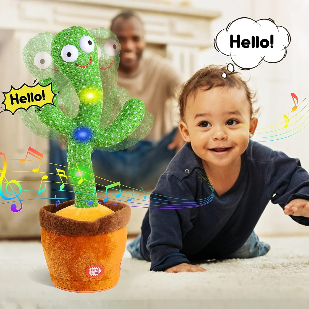 Cactus Bailarín Juguete Repite Voces Canta Baila Interactivo Niños