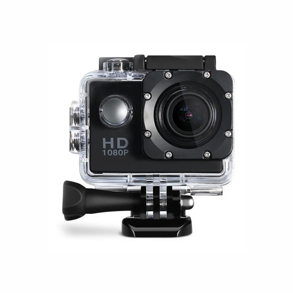 Cámara Deportiva Sumergible 30 Metros HD Gran Angular Kit Accesorios