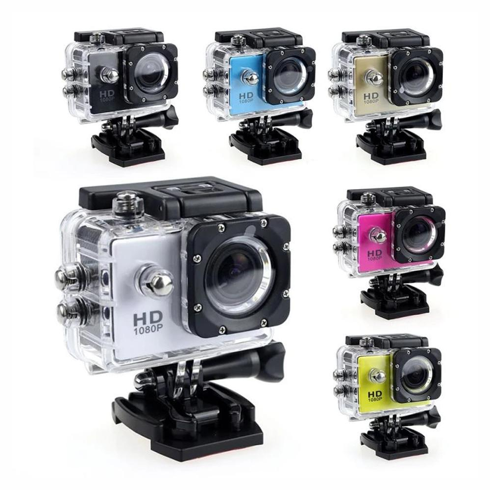 Cámara Deportiva Sumergible 30 Metros HD Gran Angular Kit Accesorios