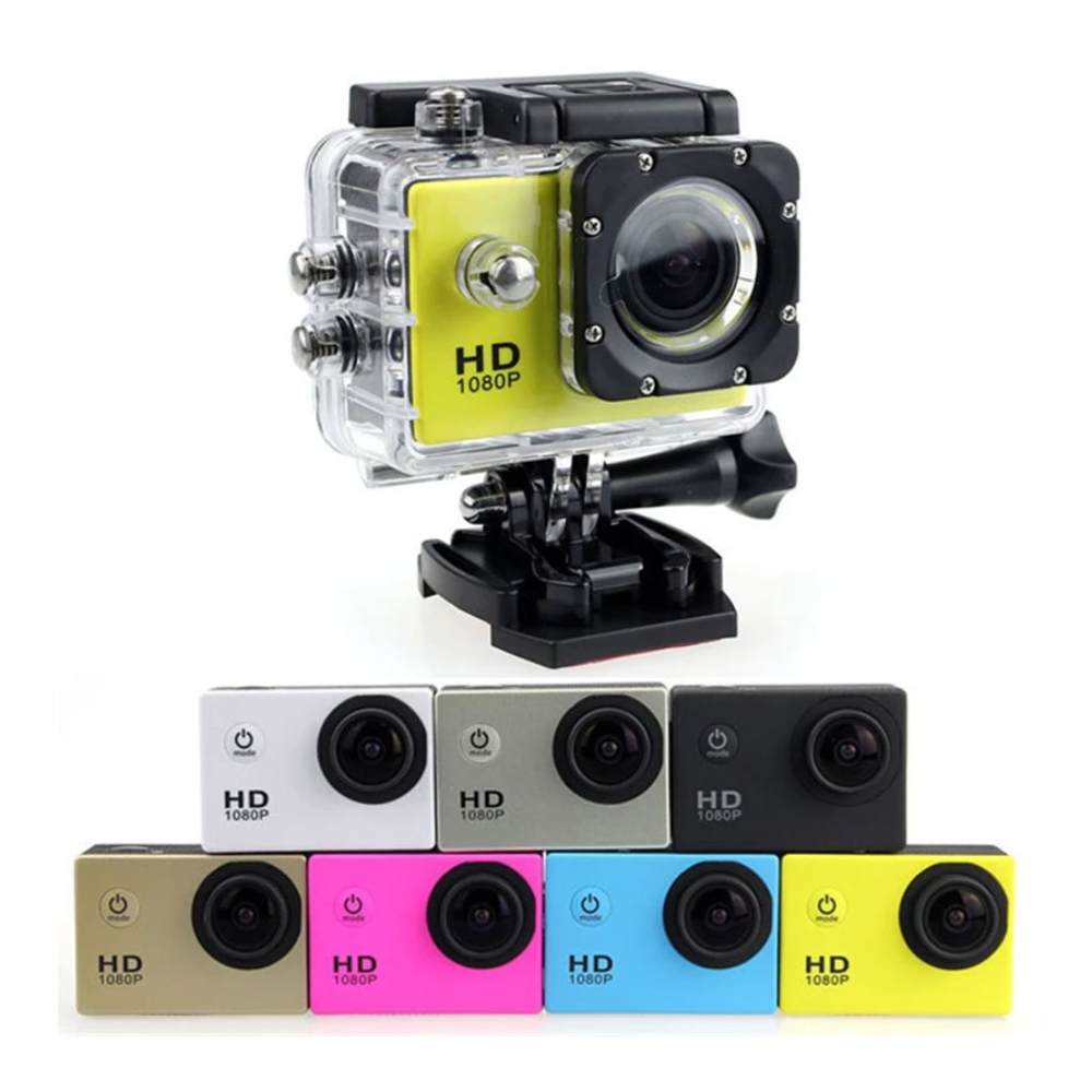 Cámara Deportiva Sumergible 30 Metros HD Gran Angular Kit Accesorios