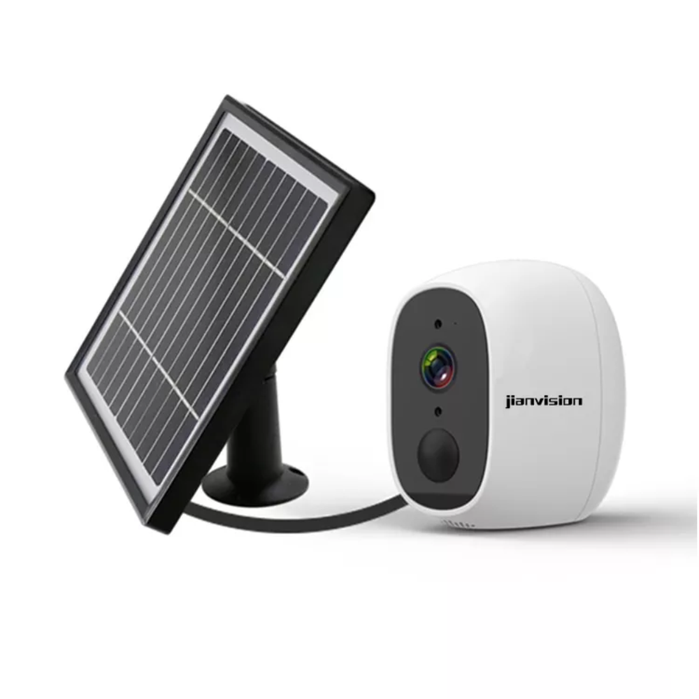 Cámara Seguridad WiFi Panel Solar Exterior Full HD PIR Audio IP66
