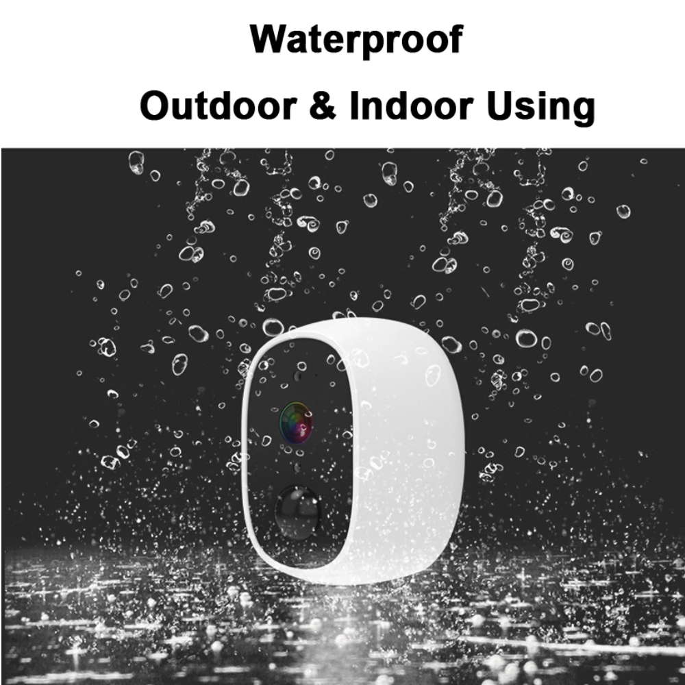 Cámara Seguridad WiFi Panel Solar Exterior Full HD PIR Audio IP66