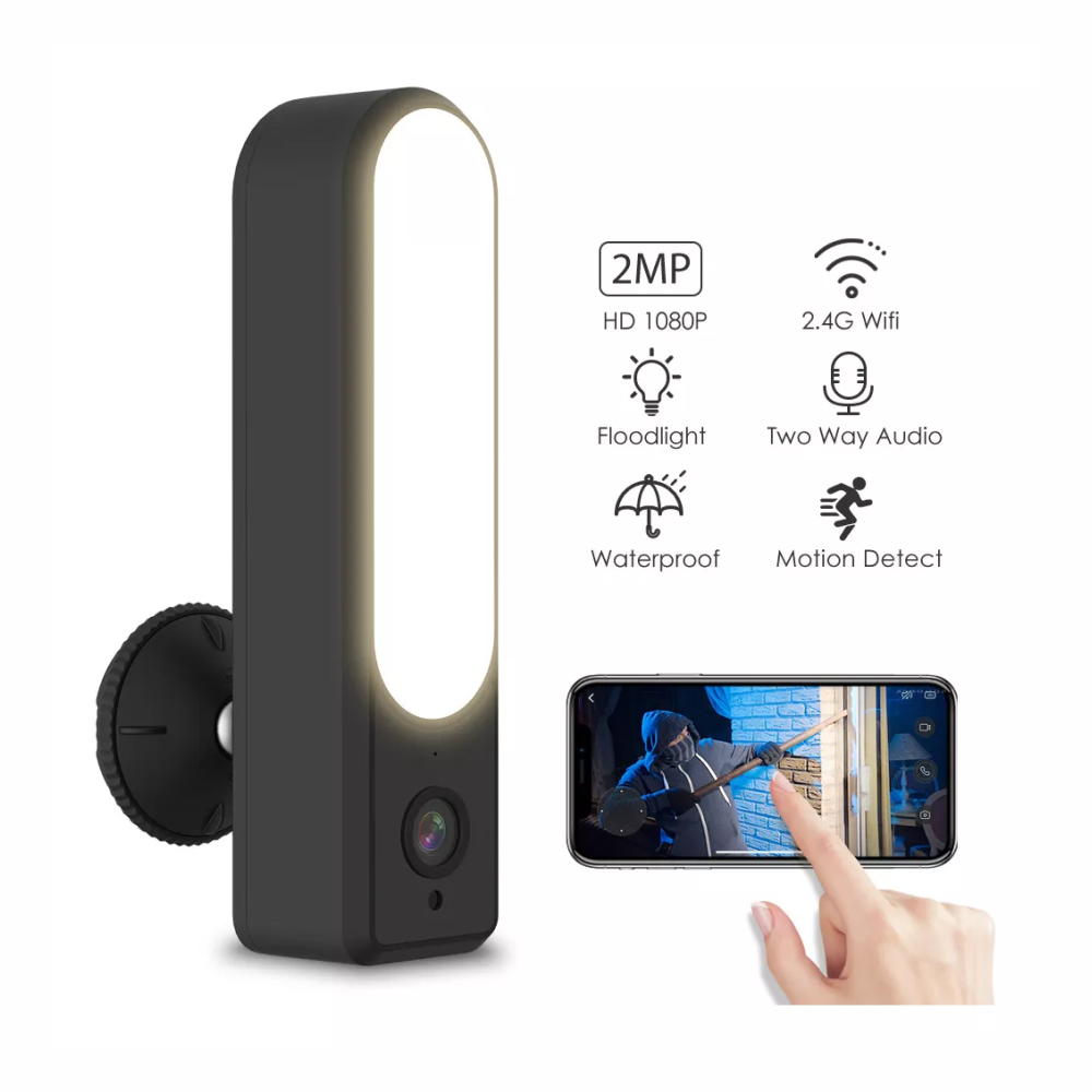 Cámara Seguridad WiFi Reflector LED Exterior Full HD Visión Color