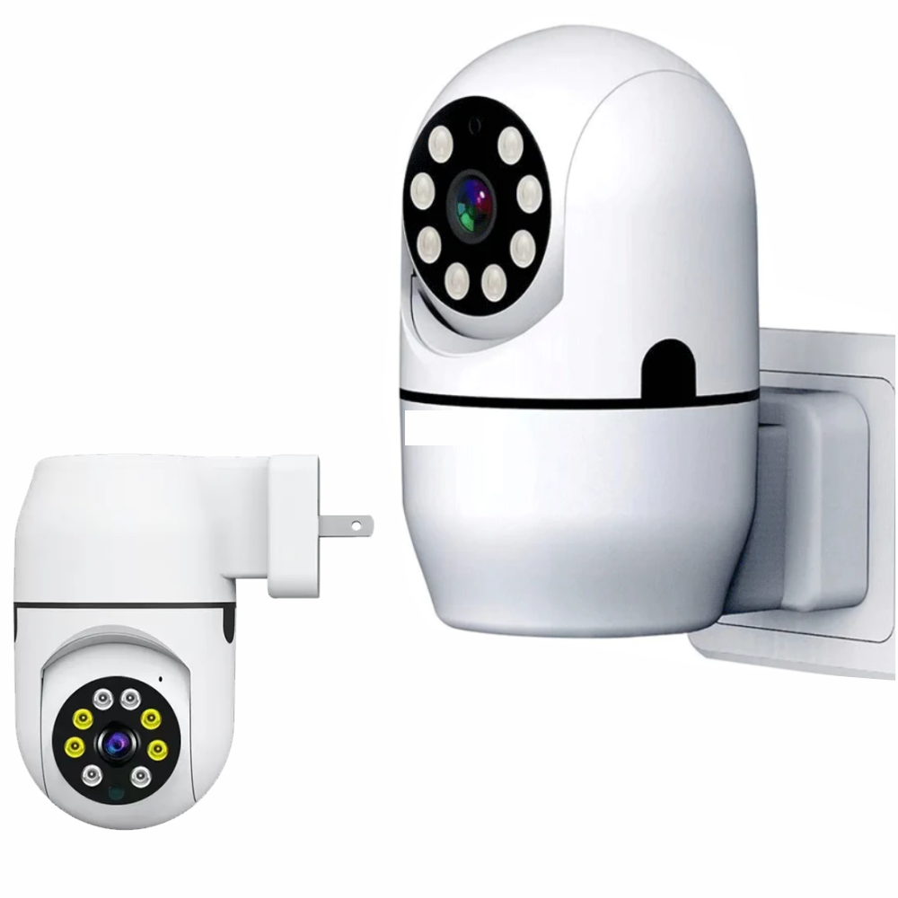 Cámara Seguridad WiFi Robótica 1080p Seguimiento Visión Nocturna 110V