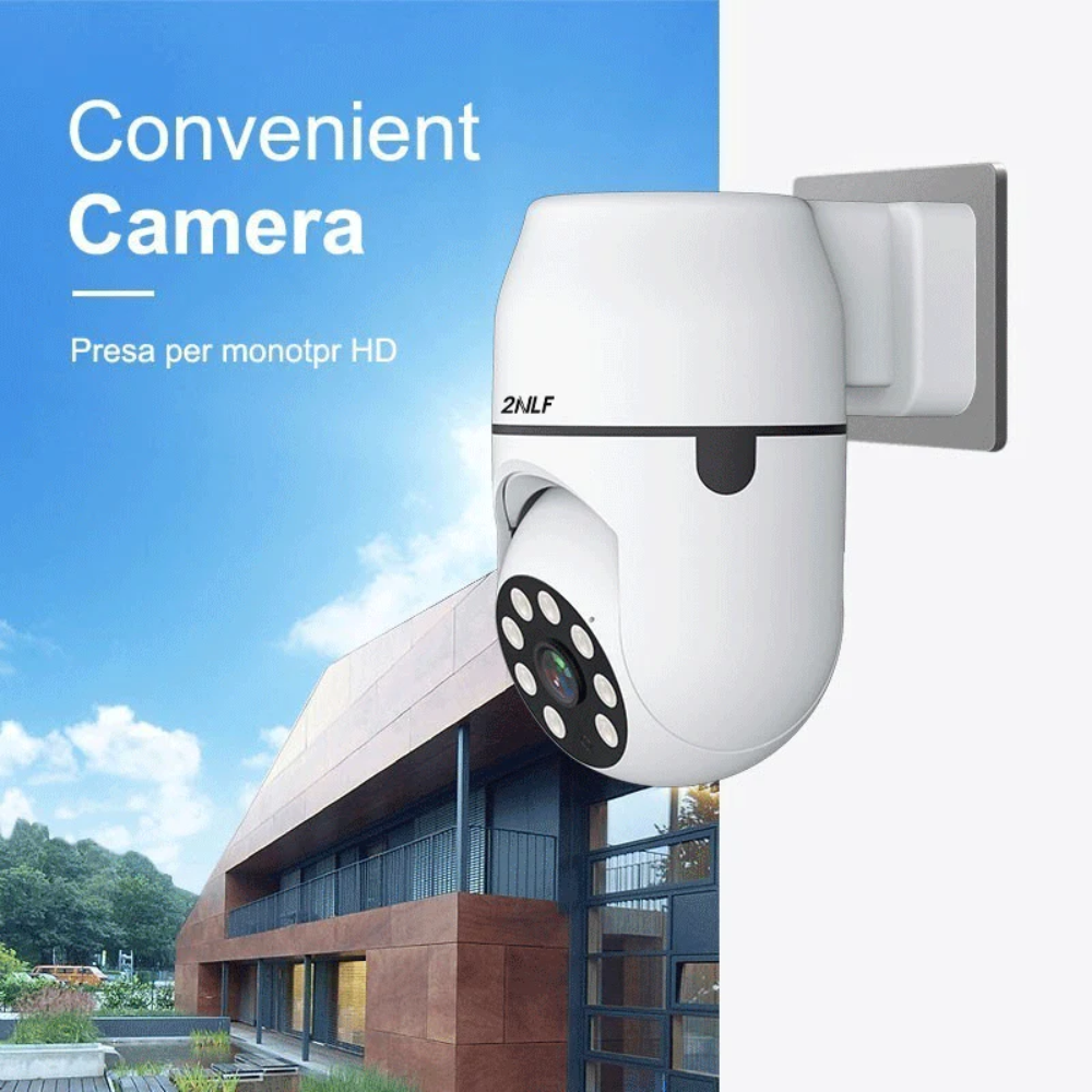 Cámara Seguridad WiFi Robótica 1080p Seguimiento Visión Nocturna 110V