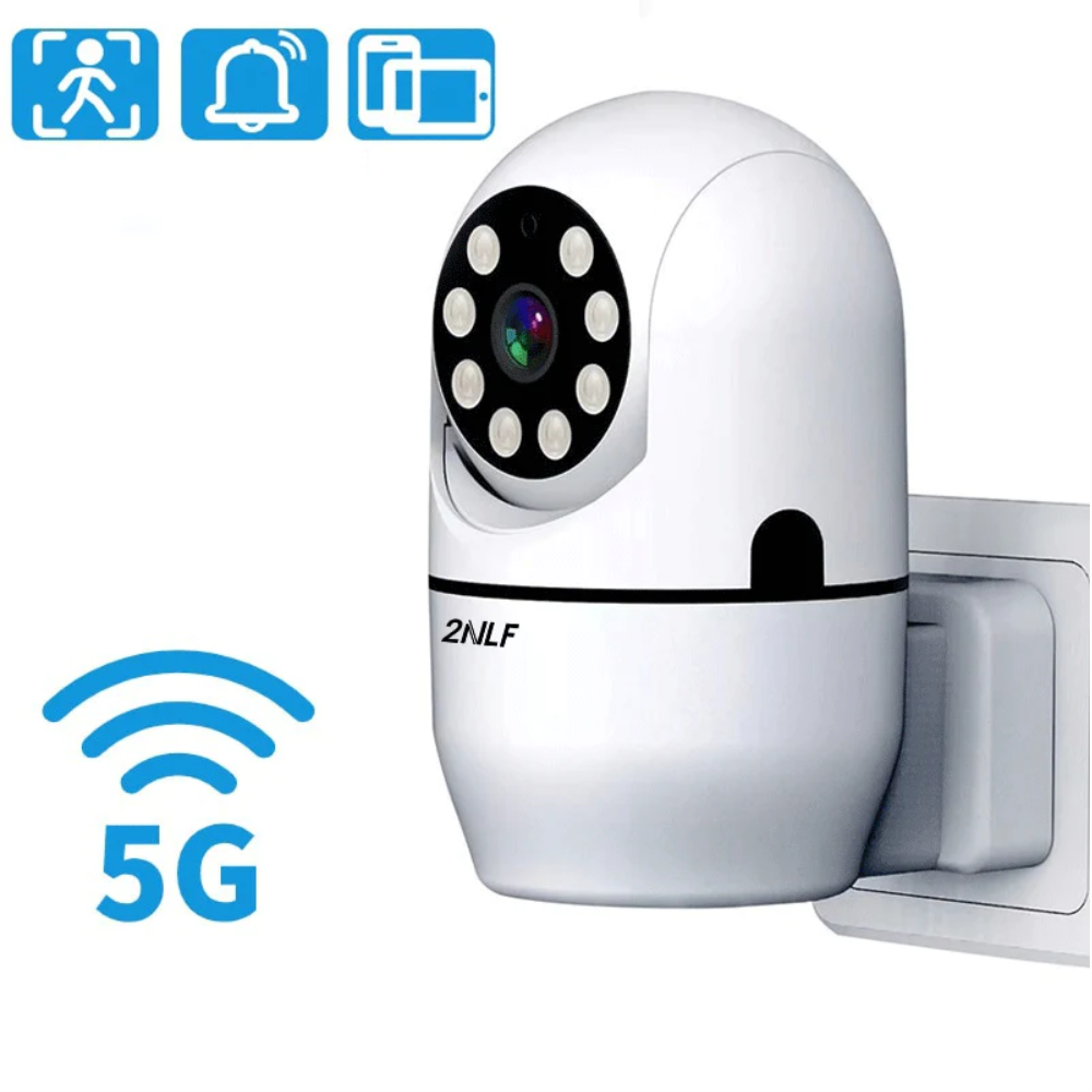 Cámara Seguridad WiFi Robótica 1080p Seguimiento Visión Nocturna 110V