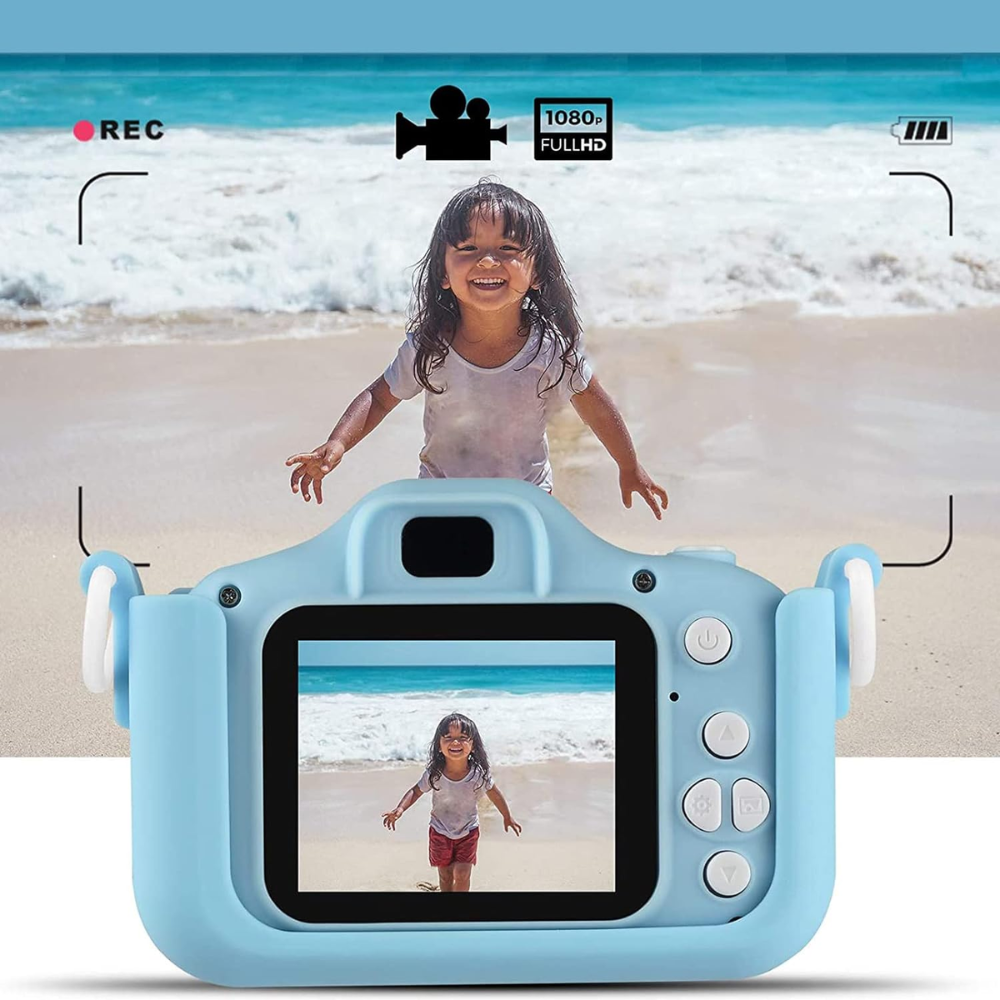 Cámara Digital Niños Recargable Fotos Video Pantalla IPS 2 Pulgadas