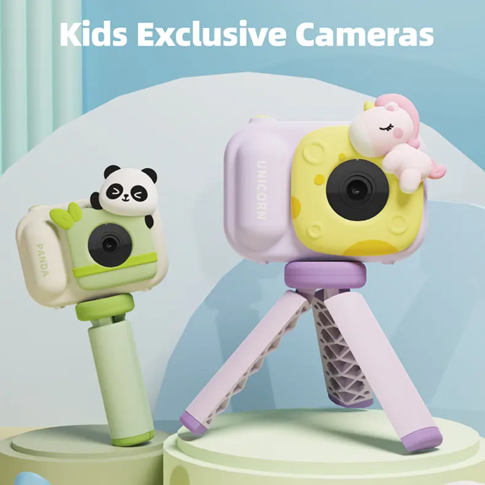 Cámara Digital Niños Panda Trípode Fotos Videos Juegos XL880 SD USB