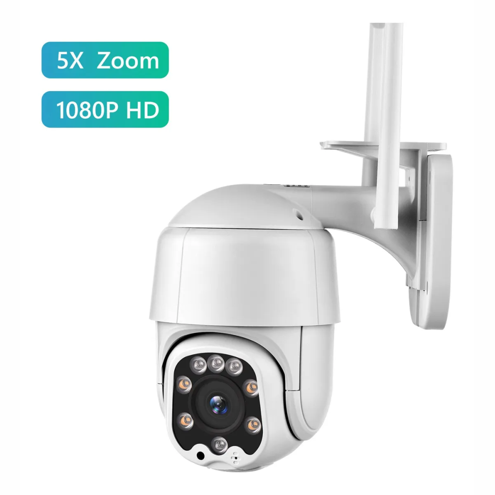 Cámara Seguridad Wifi PTZ 1080p Exterior Visión Nocturna Color IP66