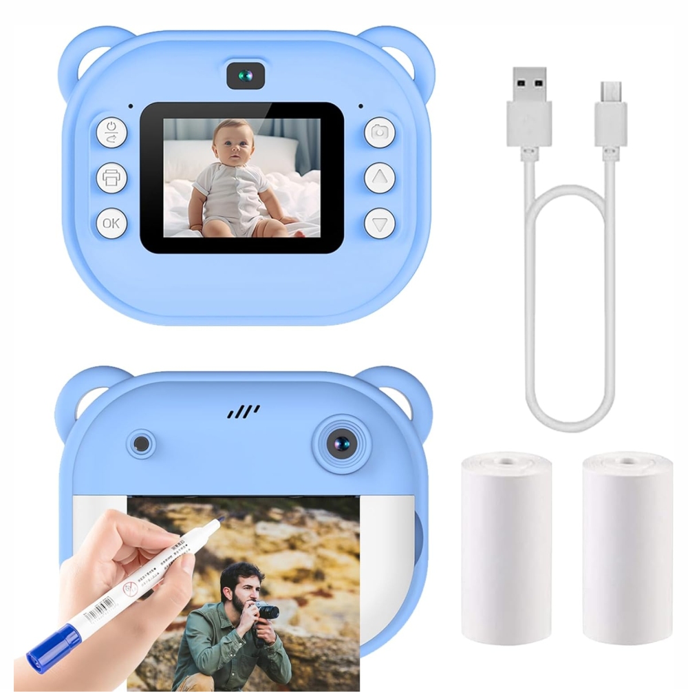 Cámara Instantánea Niños Y600 Doble Lente 1080p Impresión Térmica