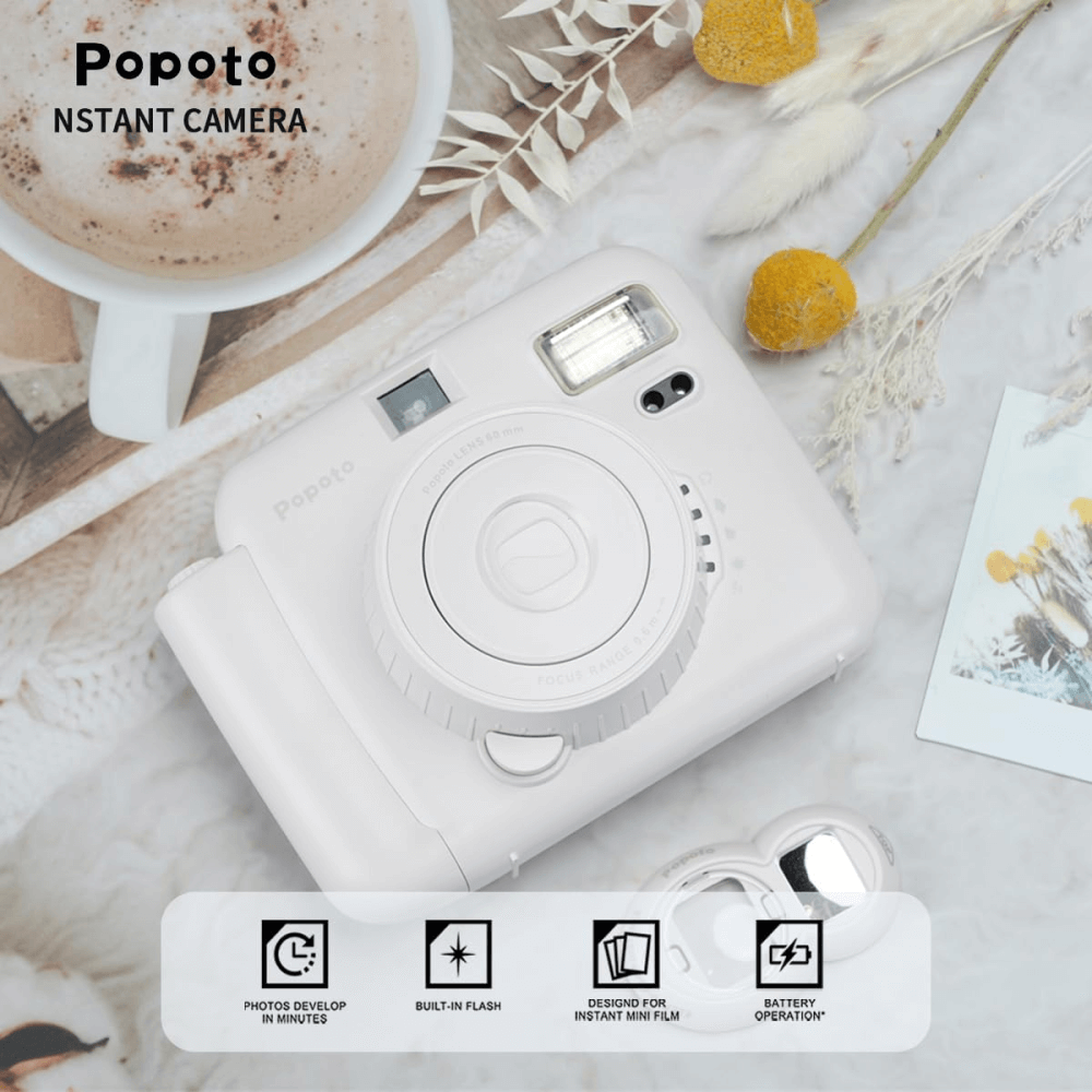 Cámara Instantánea Popoto Color Fotos Impresas Película 10 Fotos