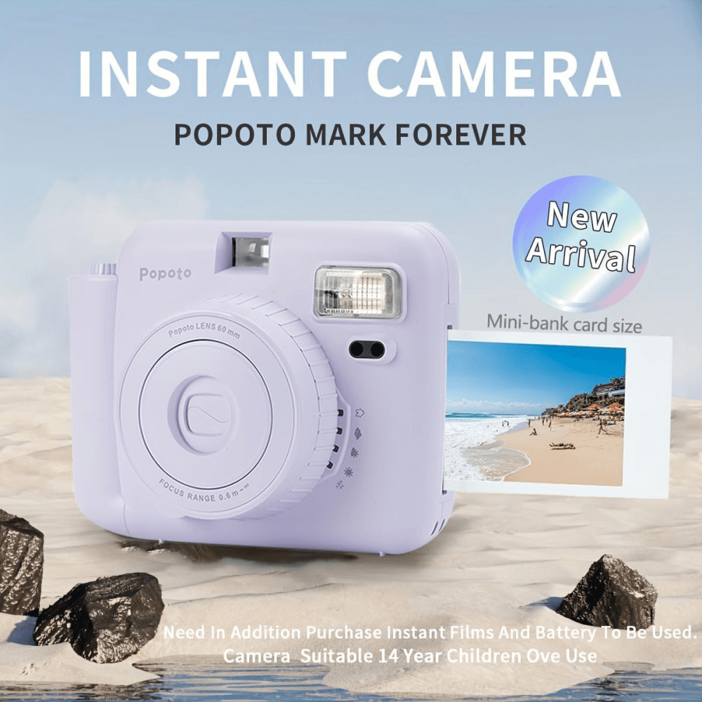 Cámara Instantánea Popoto Color Fotos Impresas Película 10 Fotos