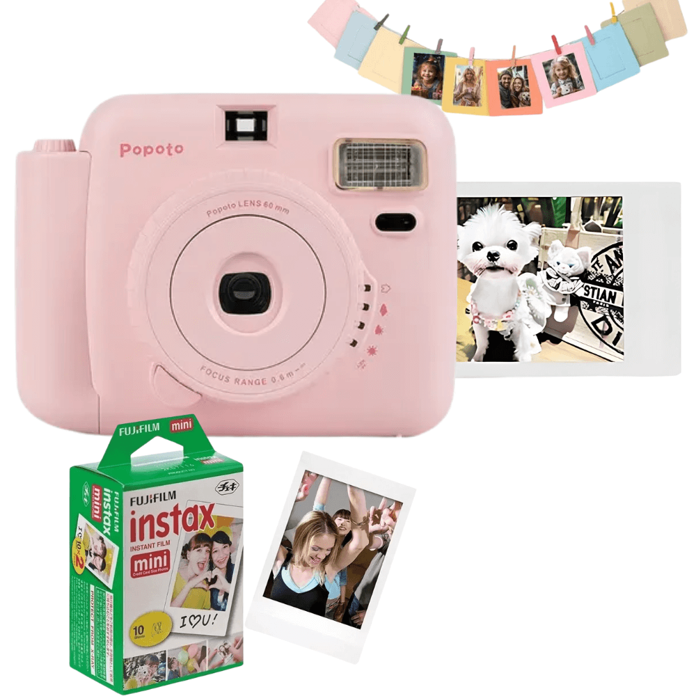 Cámara Instantánea Popoto Color Fotos Impresas Película 10 Fotos