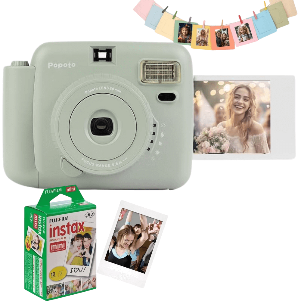 Cámara Instantánea Popoto Color Fotos Impresas Película 10 Fotos