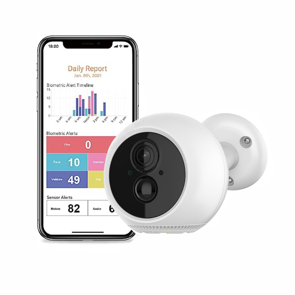 Cámara Exterior Recargable Inalámbrica 3MP Batería 6000mAh IP66 Tuya