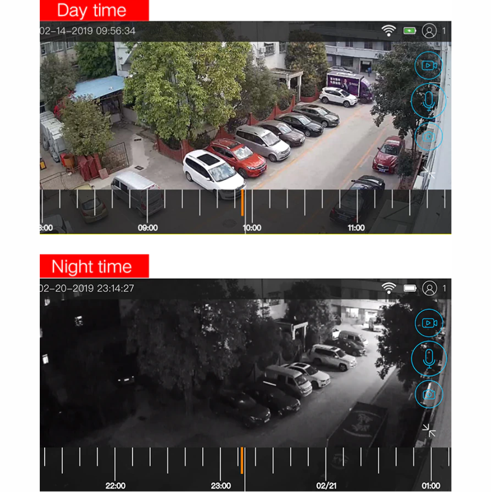 Cámara Seguridad Solar WiFi Exterior 1080P Batería PIR Audio IP67