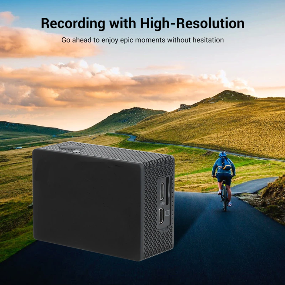 Cámara Deportiva Impermeable WiFi Control Remoto Batería Adicional HD