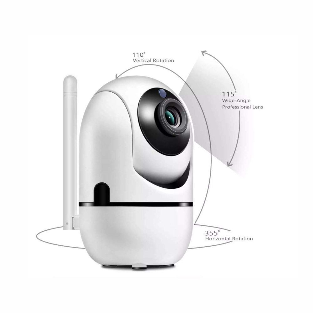 Cámara Seguridad WiFi Inalámbrica 1080P Visión Nocturna Audio Micro SD