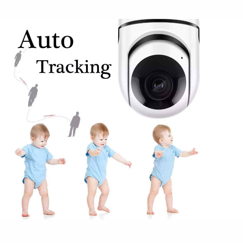 Cámara Seguridad WiFi Inalámbrica 1080P Visión Nocturna Audio Micro SD